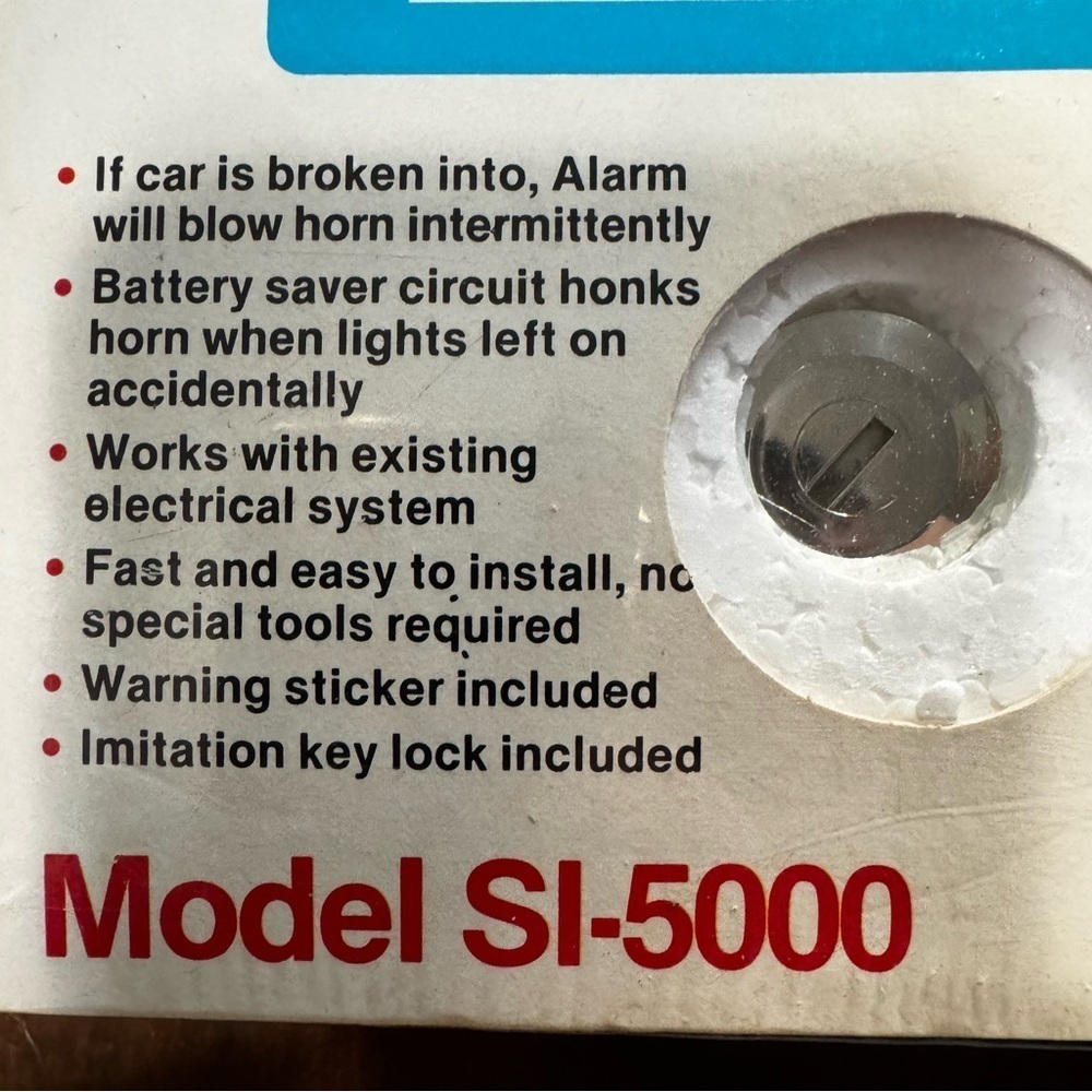 Rare Vintage Solid State Electronic Auto Burglar Alarm Store Display SI-5000 NEW - Picture 5 of 13